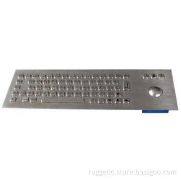 69 Keys Compact Format  IP65 panel mount keyboard with 38mm